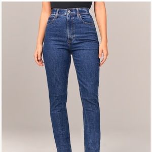 Abercrombie Curve Love Straight Leg Jeans - size 10/30